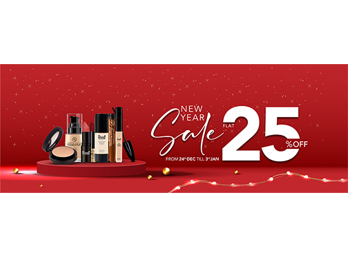 Rivaj Cosmetics New Year Sale Flat 25% Off