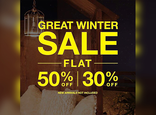 Outfitters Great Winter Sale Flat 30% & 50% Off