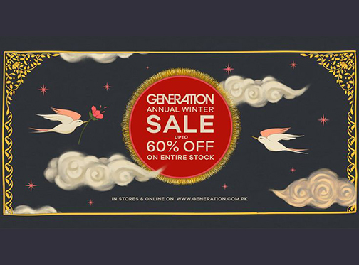 Generation Annual Winter Sale Upto 60% Off