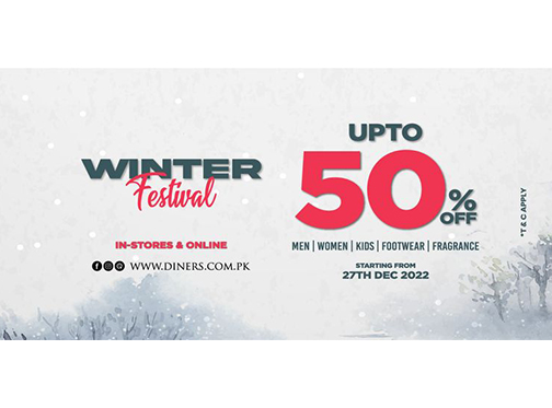 Diners Winter Festival Sale! UPTO 50% Off