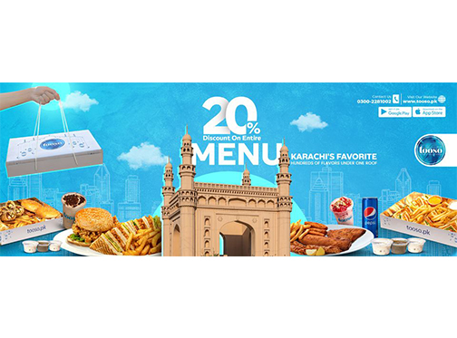 Tooso 20% Discount on Entire Menu