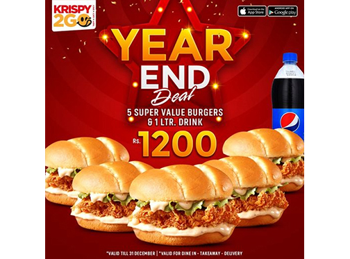 Krispy2GO Year End Deal For Rs.1200