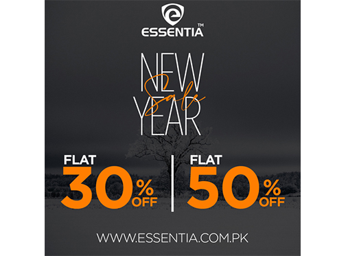 Essentia New Year Sale Flat 30% & 50% Off