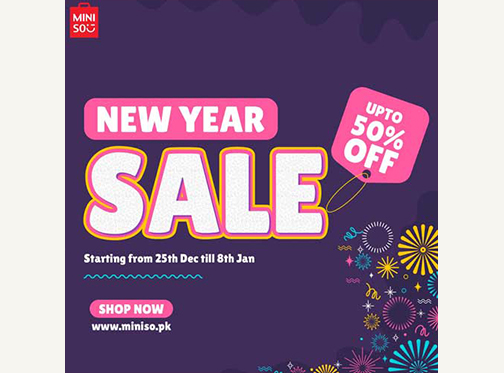 Miniso Pakistan New Year Sale Upto 50% Off