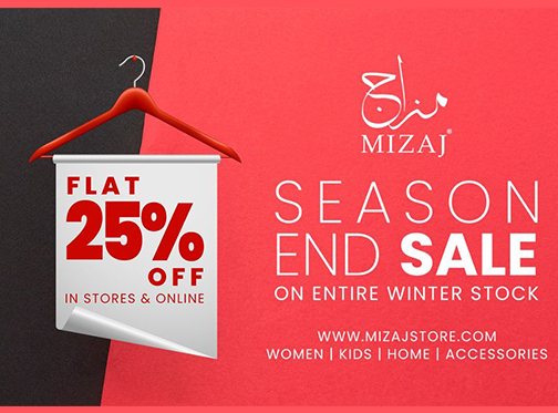 Mizaj  Early Season End Sale Flat 25% Off