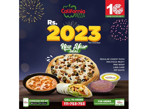 California Pizza New Year Deal For Rs.2023