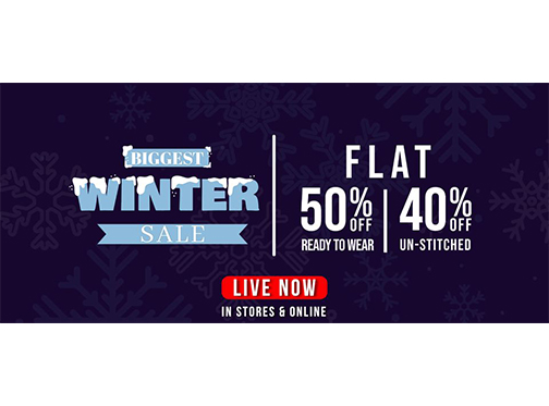 SALITEX Biggest Winter Sale Flat 40% & 50% Off