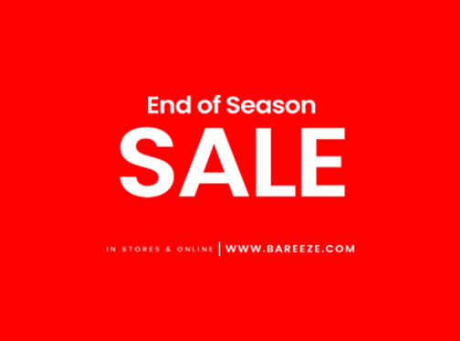 Bareeze End Of Season Sale Upto 50% Off