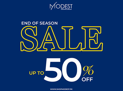 Modest End Of Season Sale Upto 50% Off