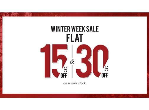 Uniworth Shop Winter Week Sale Flat 15% & 30% Off