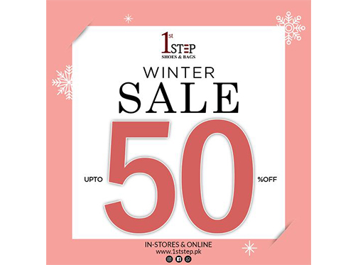 1st Step Shoes & Bags Winter Sale Upto 50% Off