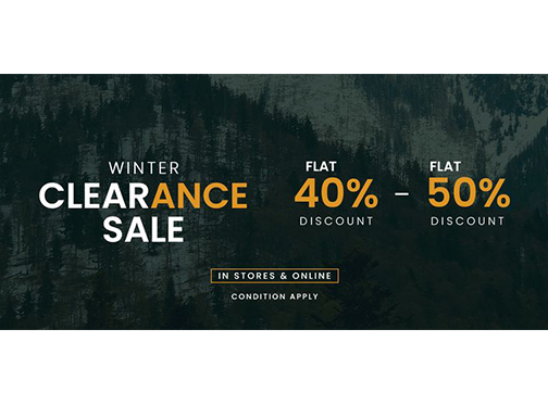 Equator Stores Winter Clearance Sale Flat 40% & 50% Off