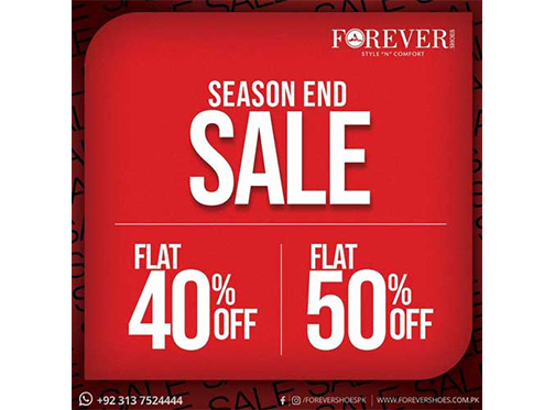 Seasonal Ending Sale for Forever Shoes: Flat 40%% 50% Off