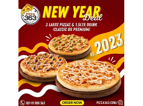 Pizza 363 New Year Deal For Rs,2023