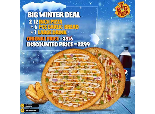 The Big Pizza Big Winter Deal For Rs.2299