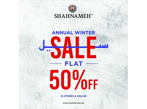 Shahnameh Heritagewear Annual Winter Sale Flat 50% Off