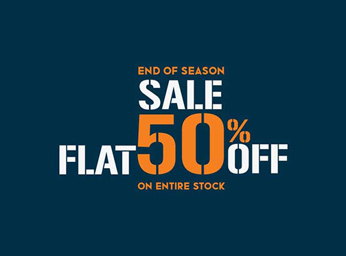 Flat 50% Off for Cougar End of Season Sales