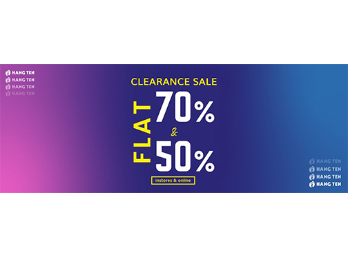 Hang Ten Clearance Sale Flat 50% & 70% Off