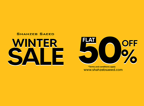 Shahzeb Saeed Winter Sale Flat 50% Off