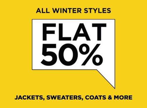 Breakout! Winter Sale Everything 50% Off
