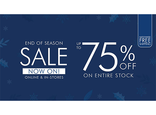 Up to 75% off at the Unze London End of Season Sale