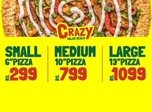Broadway Pizza Crazy Value Deals Starting From Rs.299