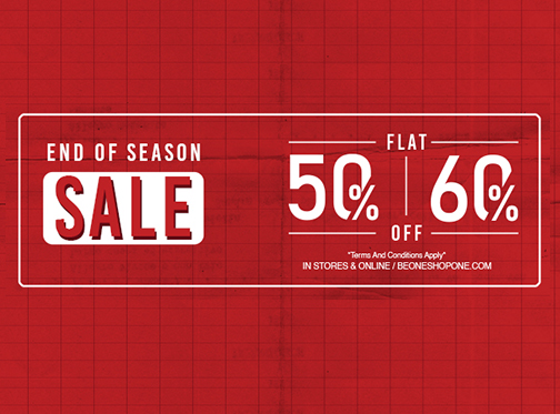 ONE PK End Of Season Sale Flat 50% & 60% Off