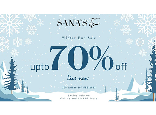 Sana's Winter End Sale Upto 70% Off