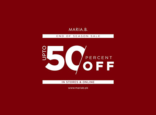 MARIA.B Year End Of Season Sale Upto 50% Off