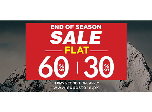 Expostore End Of Season Sale Flat 30% & 60% Off