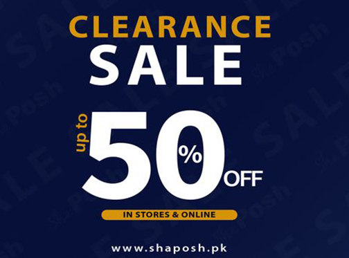 Sha Posh Clearance Sale Upto 50% Off