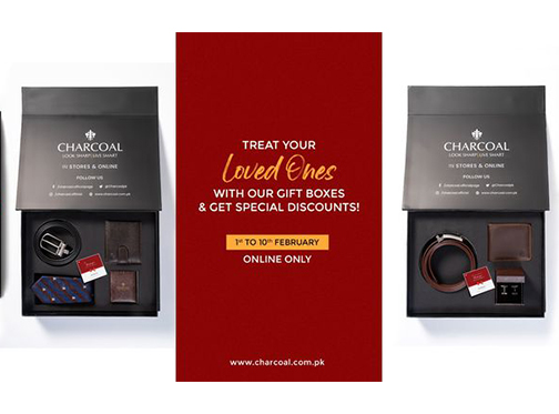 Valentine's Gift Box Deal with Charcoal! flat 20% off