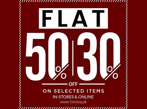 1st Step Shoes & Bags Flat 30% & 50% Off on selected items