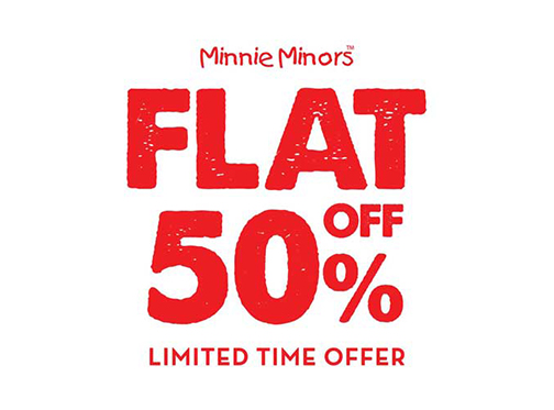 Flat 50% Off at Minnie Minors