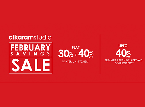 alkaram studio February Savings Sale Upto 40% Off