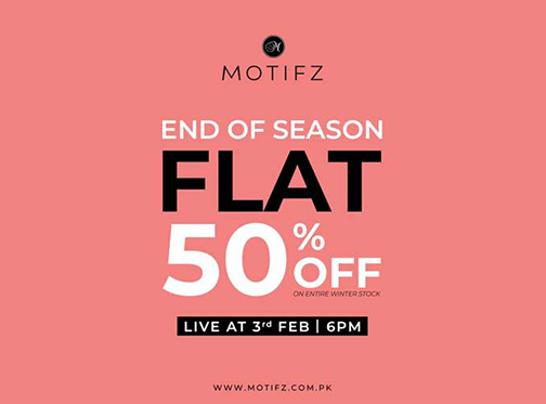 Motifz End Of Season Flat 50% Off