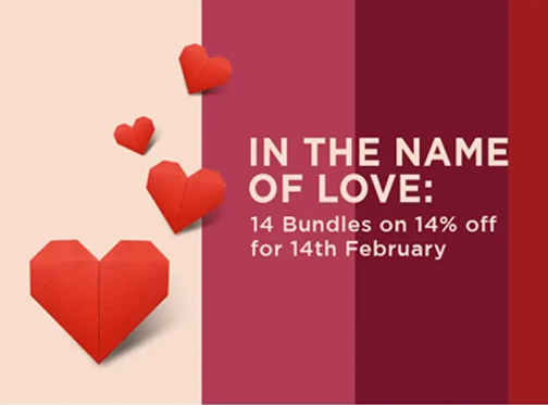 Sapphire Sale Think Love! valentines packs at a 14% discount