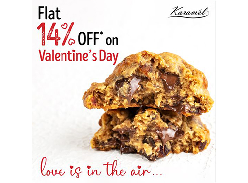 Karamel Valentine's Day Offer Flat 14% Off