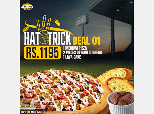 Yellow Taxi Pizza Co.Hattrick Deal 1 For Rs.1195