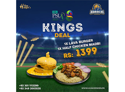 Hunger's Den Kings Deal For Rs.1399