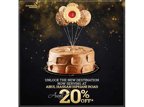 Kababjees Bakers open new outlet and offering 20% discount