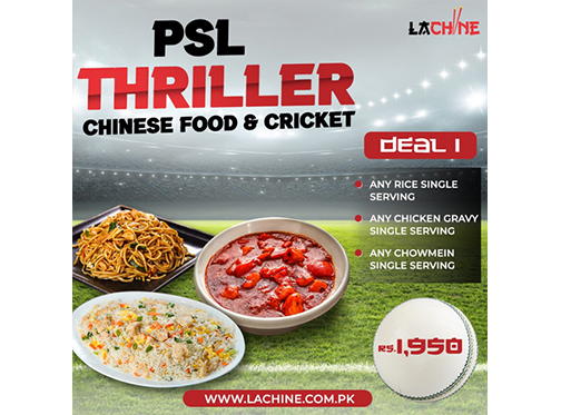 La Chine Pakistan PSL Thriller Deal 1 For Rs.1950