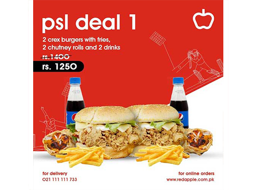 Red Apple PSL Deal 1 For Rs.1250