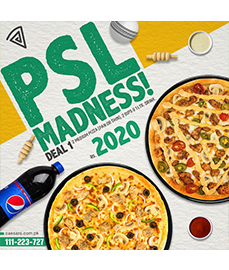 Caesar's Pizza PSL Madness Deal 1 For Rs.2020