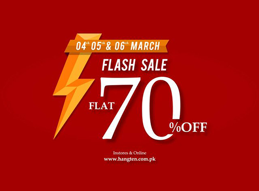 Hang Ten Pakistan Flash Sale Flat 70% Off