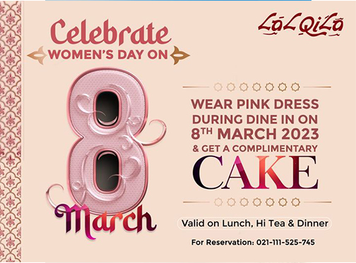 Celebrate Women's Day at LalQila & get a complimentary cake