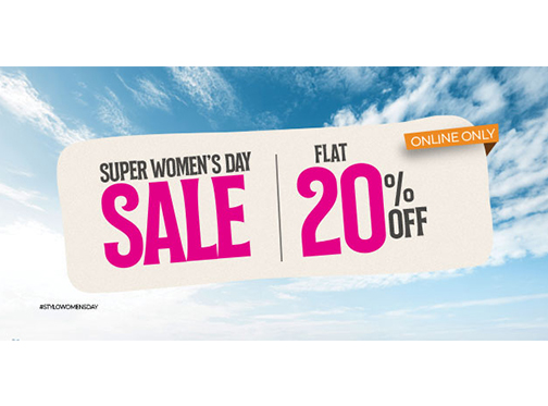 Stylo Shoes Super Wome's Day Sale Flat 20% Off