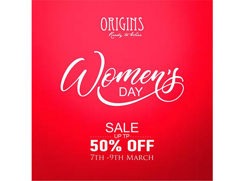Origins Women's Day Sale Upto 50% Off