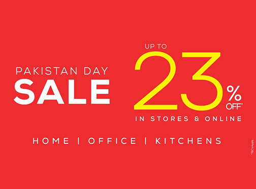 Interwood Pakistan Day Sale Upto 23% Off