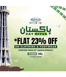 Graco babyshop Pakistan Day Sale! Flat 23% off